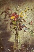 John Constable Flowers in a glass vase, study USA oil painting artist